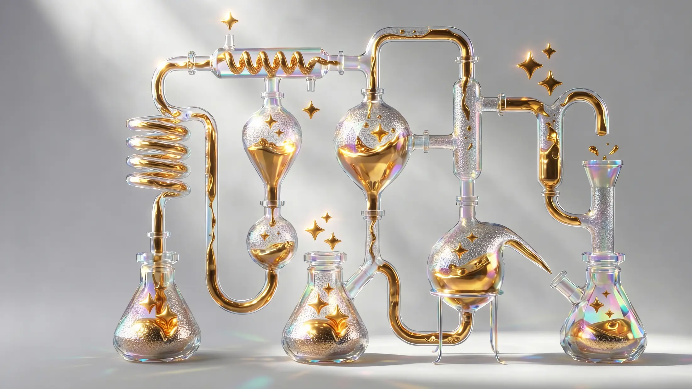 Experimental glass apparatus